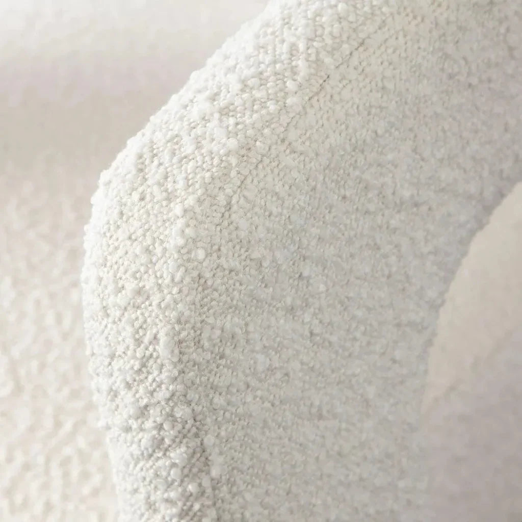 Scout Accent Chair in Ivory Boucle Fabric - LOOMLAN - Diamond Sofa - Accent Chairs