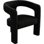 Scout Black Boucle Dining/Accent Arm Chair - LOOMLAN - Diamond Sofa - Accent Chairs