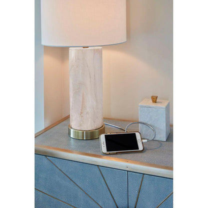 Scranton Faux Ceramic Made Table Lamp - LOOMLAN - Wildwood - Table Lamps