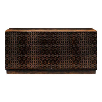 Scrubboard Front Sideboard Ebony - LOOMLAN - Sarreid - Sideboards