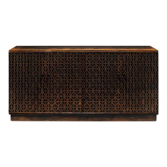 Scrubboard Front Sideboard Ebony - LOOMLAN - Sarreid - Sideboards