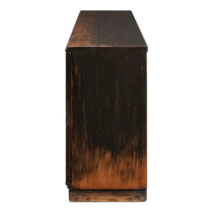 Scrubboard Front Sideboard Ebony - LOOMLAN - Sarreid - Sideboards