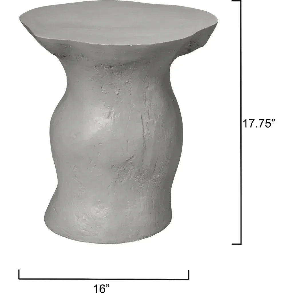 Sculpt Fiber Glass Geometric Side Table - LOOMLAN - Jamie Young - Side Tables