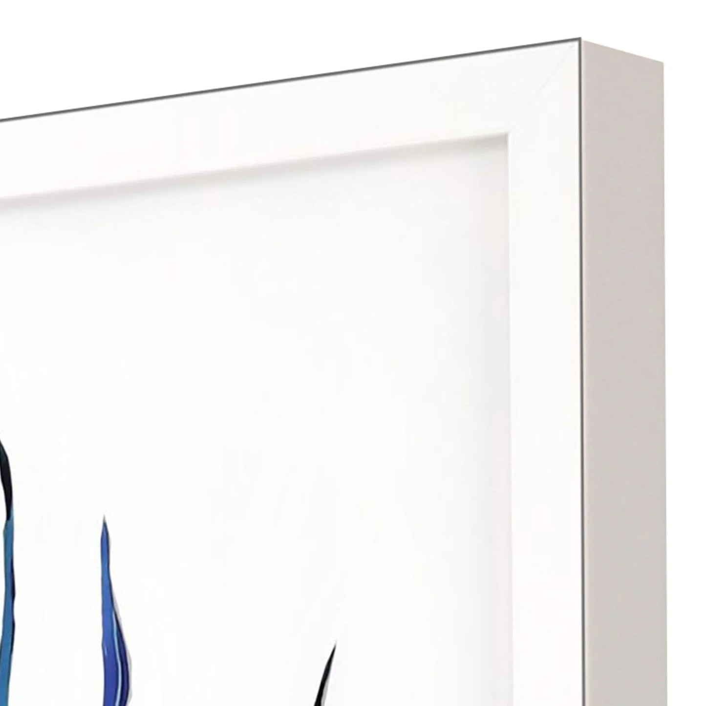 Sea Life Wood Blue Framed Wall Art