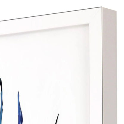 Sea Life Wood Blue Framed Wall Art