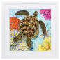 Sea Turtle Turquoise Framed Wall Art