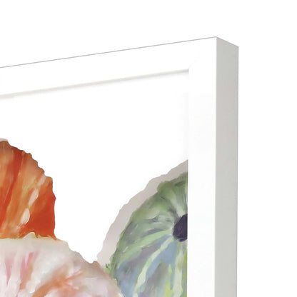 Sea Urchin I Wood Blue Framed Wall Art