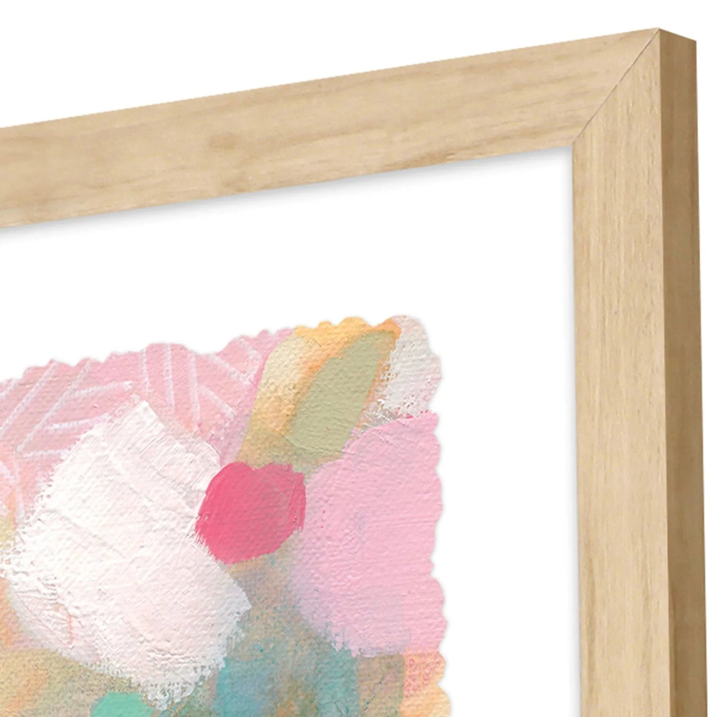 Seagrass Pastels Pink Framed Wall Art 4PC