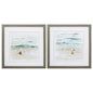 Seagull Cove Turquoise Framed Wall Art 2PC
