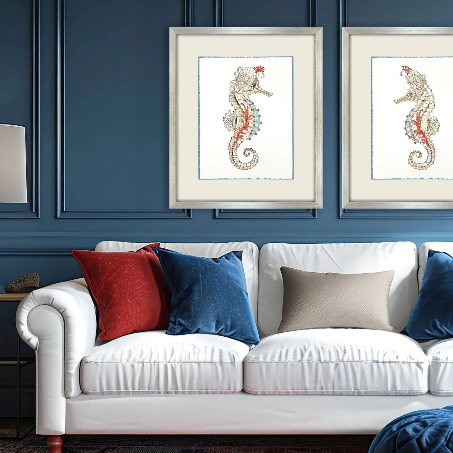 Seahorse Celebration Wood Framed Wall Art