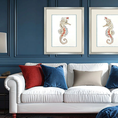 Seahorse Celebration Wood Framed Wall Art
