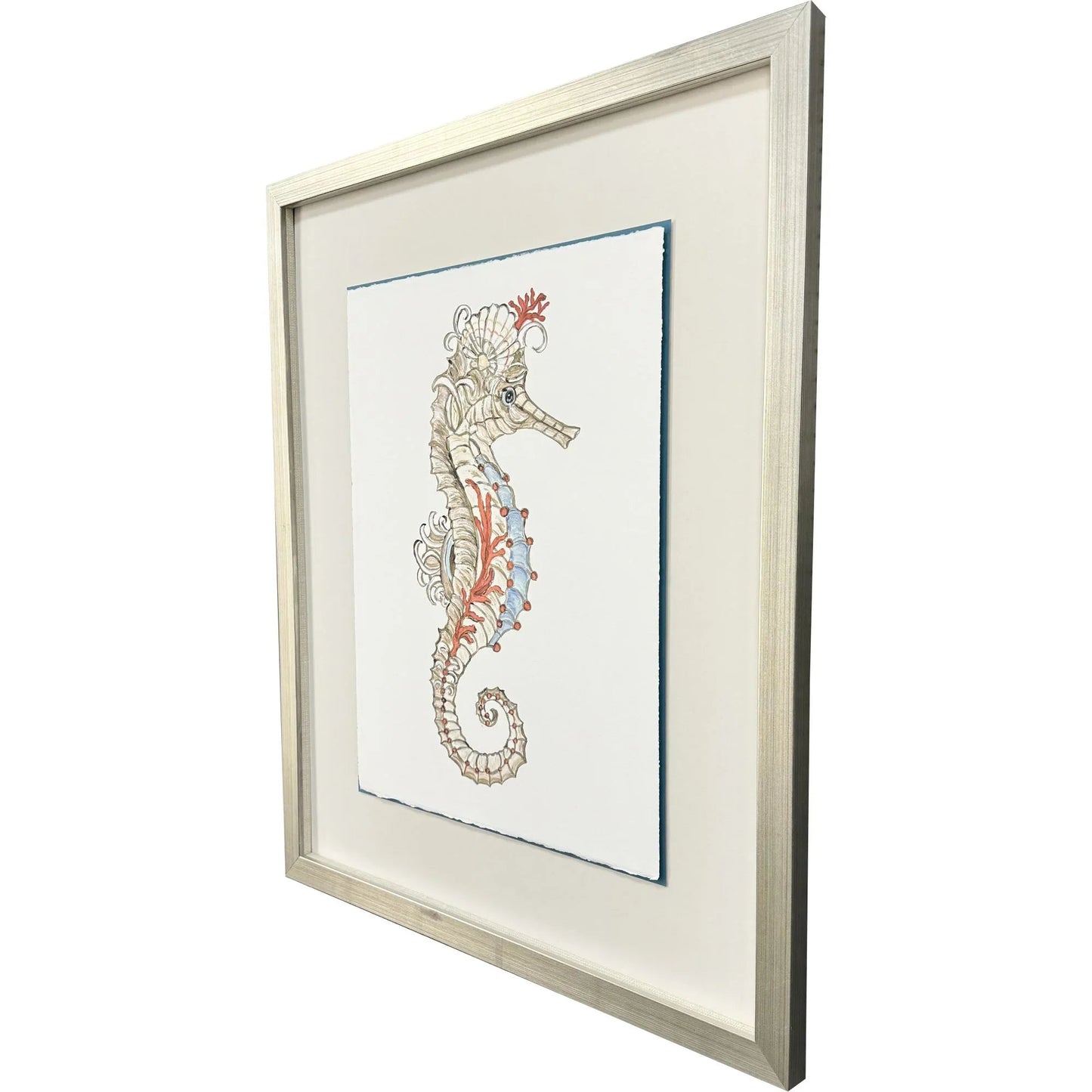 Seahorse Celebration Wood Framed Wall Art