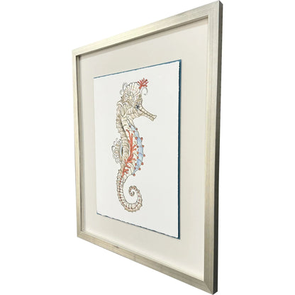 Seahorse Celebration Wood Framed Wall Art