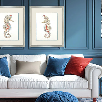 Seahorse Celebration Wood Framed Wall Art
