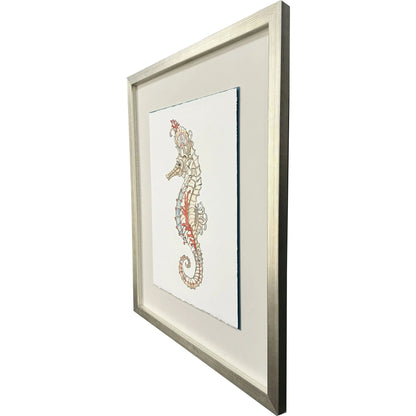 Seahorse Celebration Wood Framed Wall Art