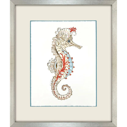 Seahorse Celebration Wood Framed Wall Art
