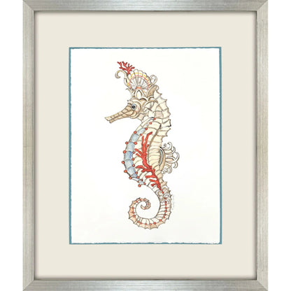Seahorse Celebration Wood Framed Wall Art