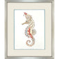 Seahorse Celebration Wood Framed Wall Art