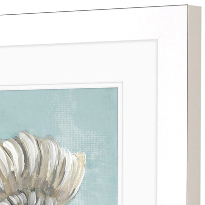 Seashell Glass Front Framed Wall Art 2PC