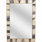 Season Bone and Resin Vertical Wall Mirror - LOOMLAN - Bassett Mirror - Wall Mirrors