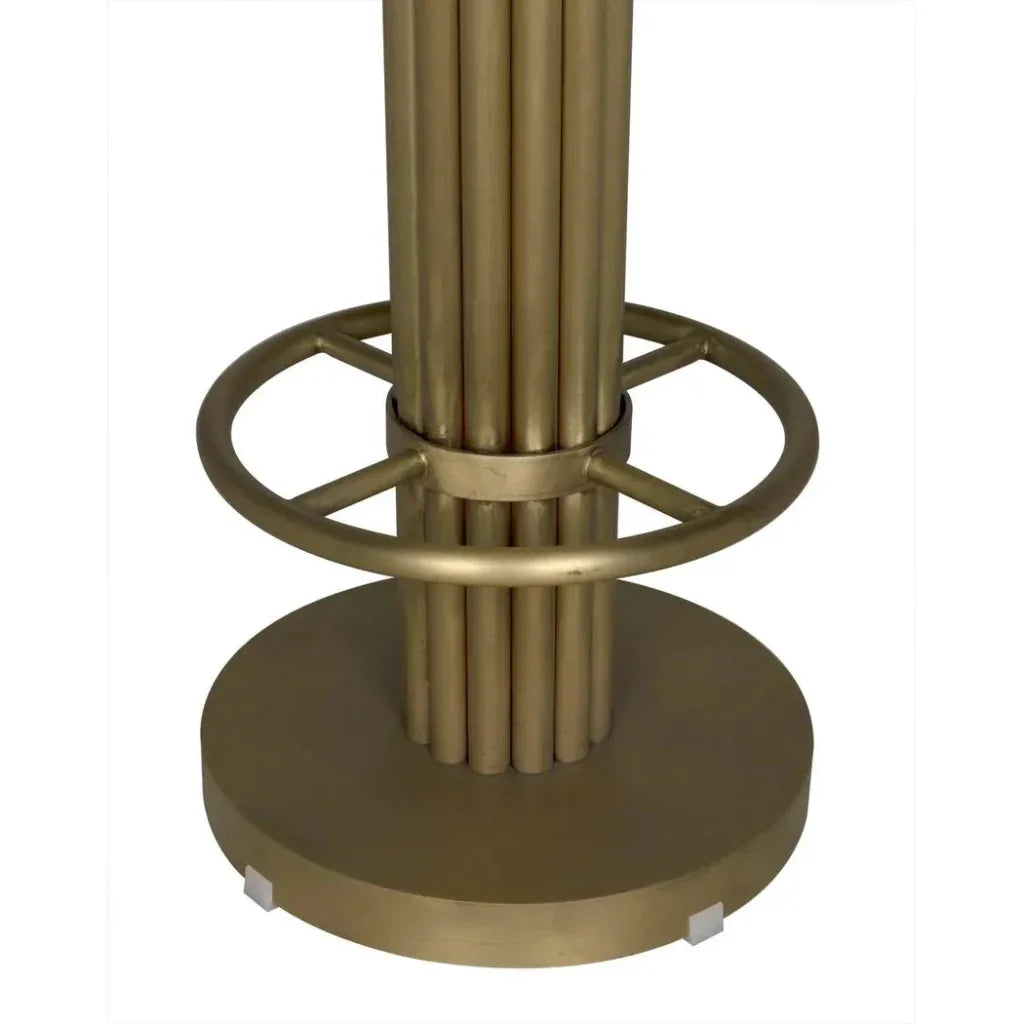 Sedes Bar Stool, Steel with Brass Finish - LOOMLAN - Noir - Bar Stools