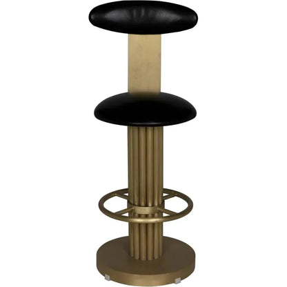 Sedes Steel Counter Stool with Brass Finish - LOOMLAN - Noir - Counter Stools