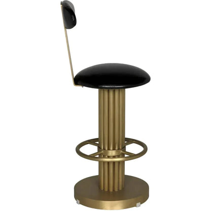 Sedes Steel Counter Stool with Brass Finish - LOOMLAN - Noir - Counter Stools