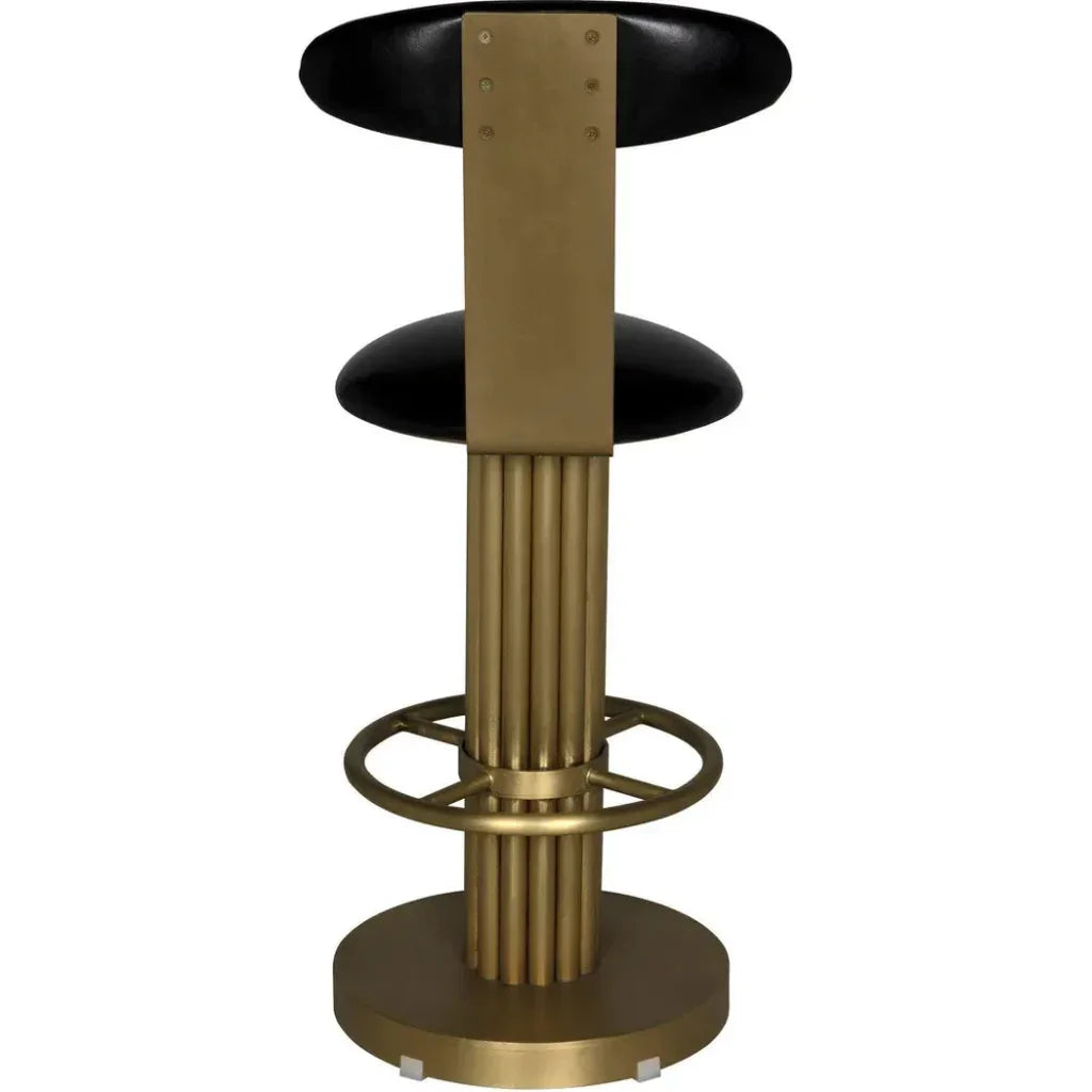 Sedes Steel Counter Stool with Brass Finish - LOOMLAN - Noir - Counter Stools
