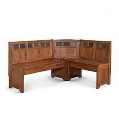 Sedona Breakfast Nook Set With Storage Bench-Dining Table Sets-Sunny D-LOOMLAN