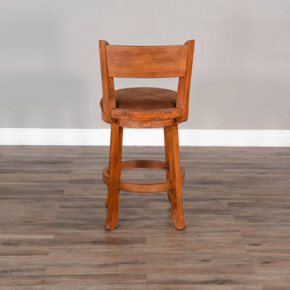 Sedona Leather Swivel Barstool 2PC