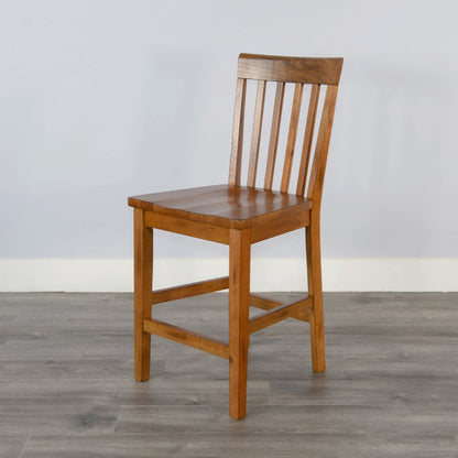 Sedona Slatback Wood Barstool 2PC