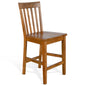 Sedona Slatback Wood Barstool 2PC