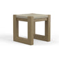 Sedona Teak Wood Square Outdoor End Table - LOOMLAN - Sunset West - Outdoor Side Tables
