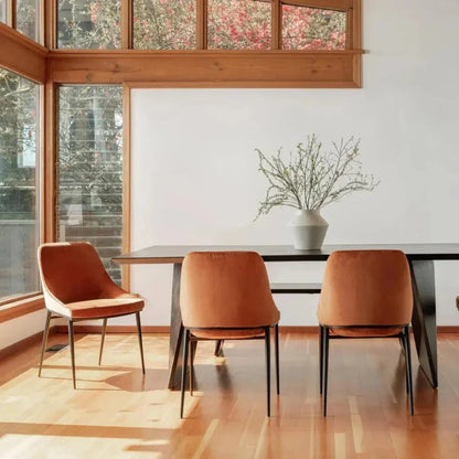 Sedona Modern Velvet Dining Chair 2PC - LOOMLAN - Moe's Home - Dining Chairs