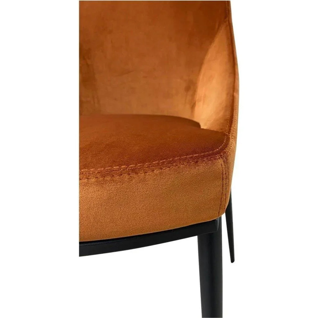 Sedona Modern Velvet Dining Chair 2PC - LOOMLAN - Moe's Home - Dining Chairs