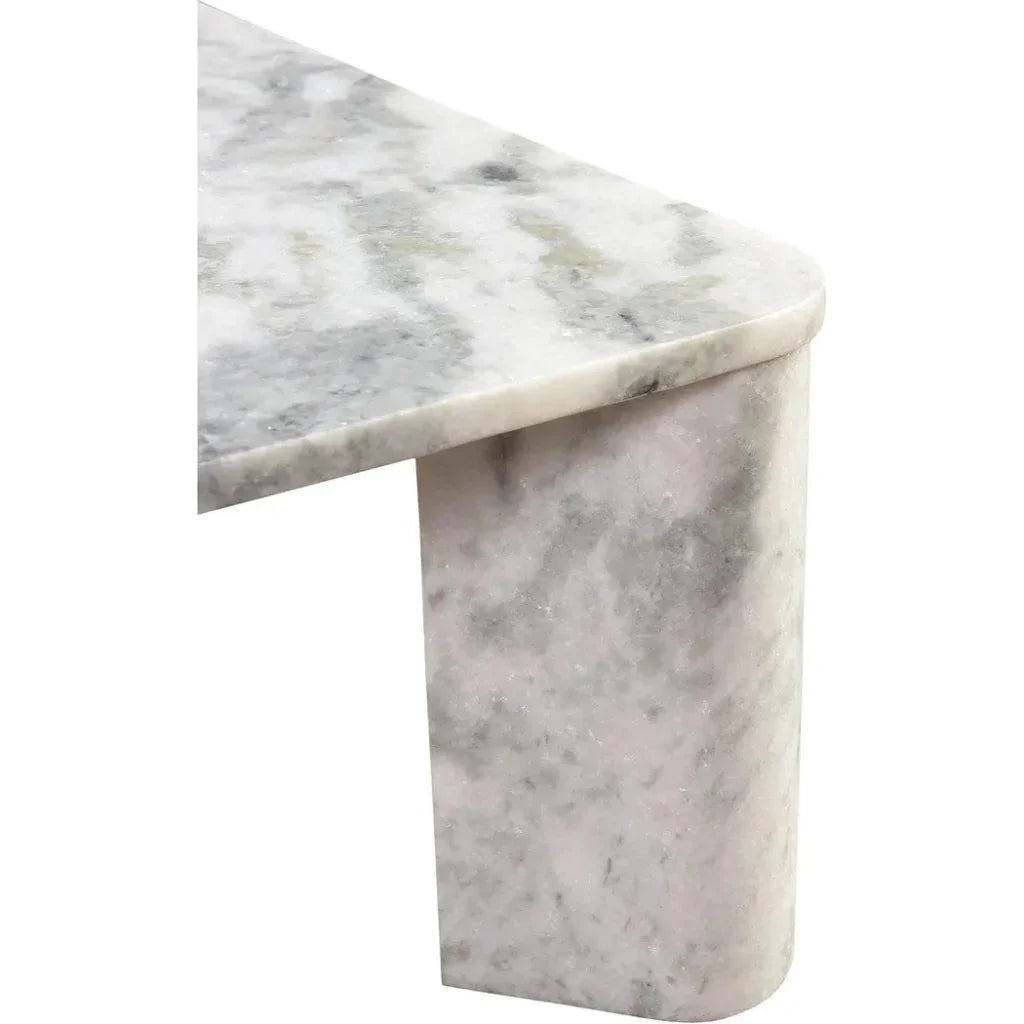 Segment Marble Rectangular Coffee Table - LOOMLAN - Moe's Home - Coffee Tables