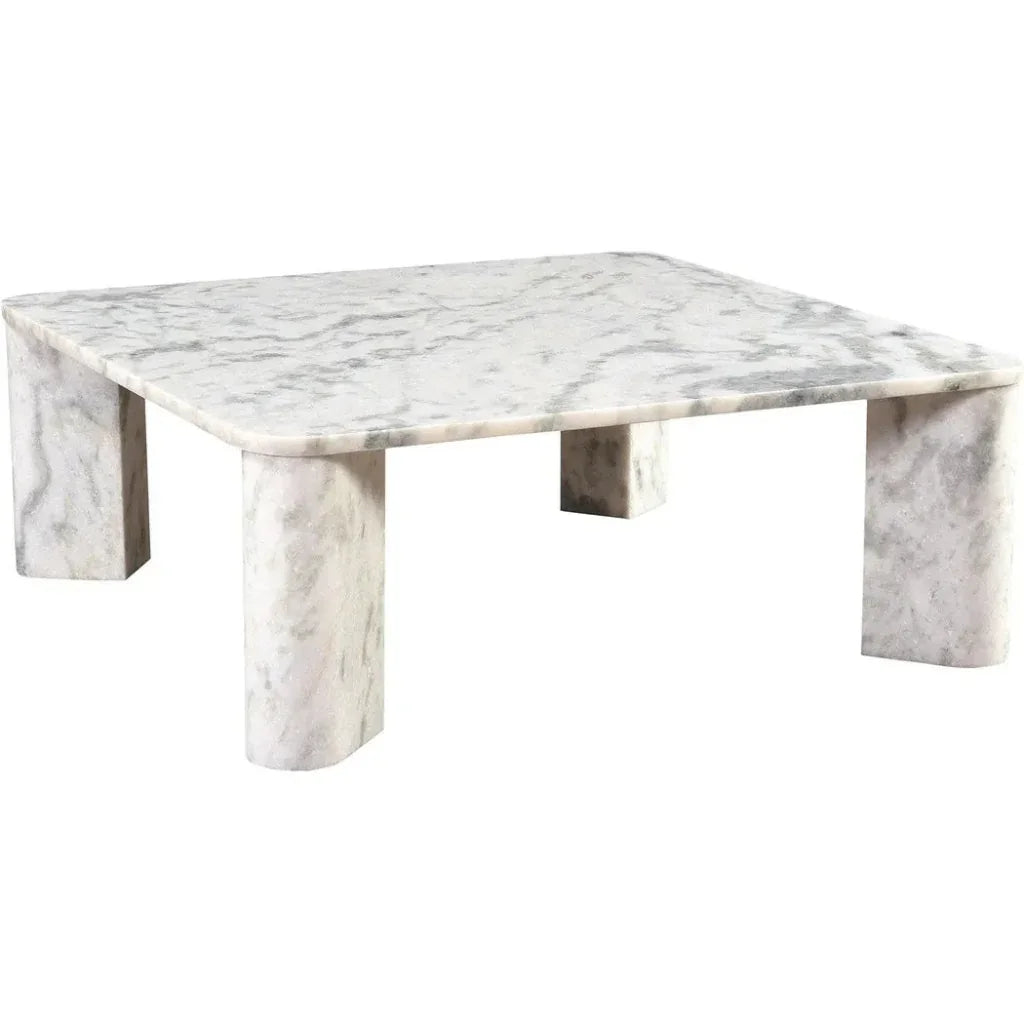 Segment Marble Rectangular Coffee Table - LOOMLAN - Moe's Home - Coffee Tables