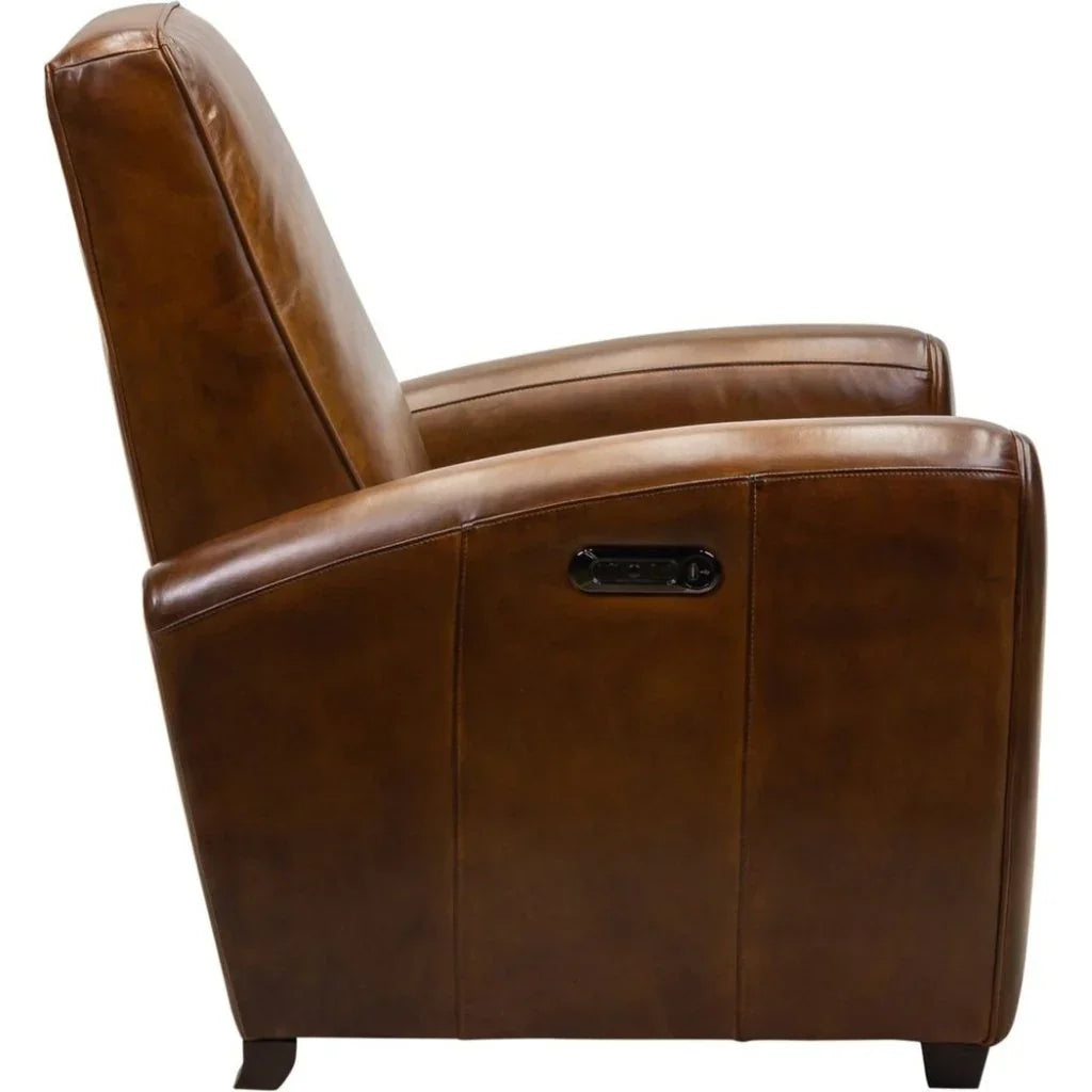 Seine Stylish Power Leather Recliner - LOOMLAN - Olivia + Quinn - Club Chairs