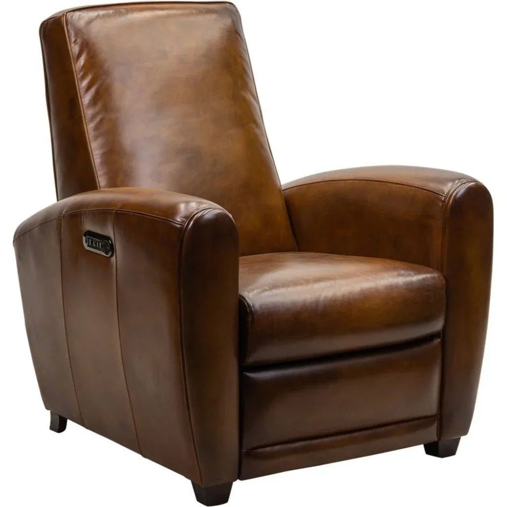 Seine Stylish Power Leather Recliner - LOOMLAN - Olivia + Quinn - Club Chairs