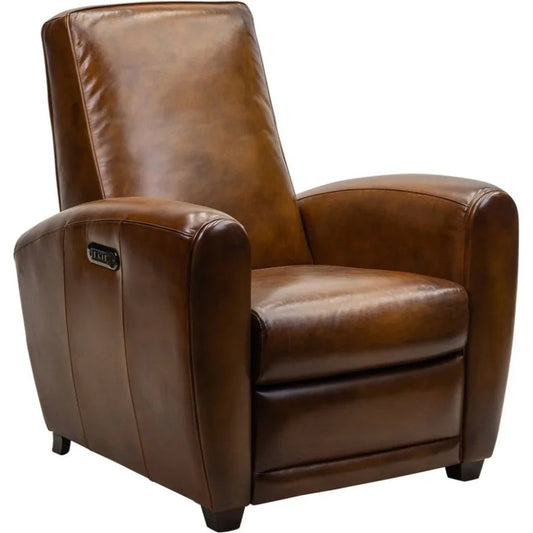 Seine Stylish Power Leather Recliner - LOOMLAN - Olivia + Quinn - Club Chairs