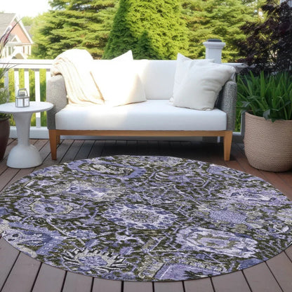 Selavie Purple Washable Indoor - Outdoor Rug - LOOMLAN - LOOMLAN Rugs - Outdoor Rugs