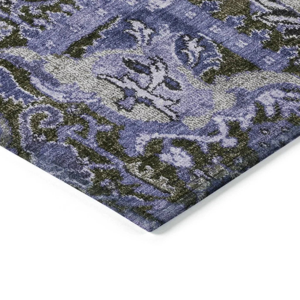 Selavie Purple Washable Indoor - Outdoor Rug - LOOMLAN - LOOMLAN Rugs - Outdoor Rugs