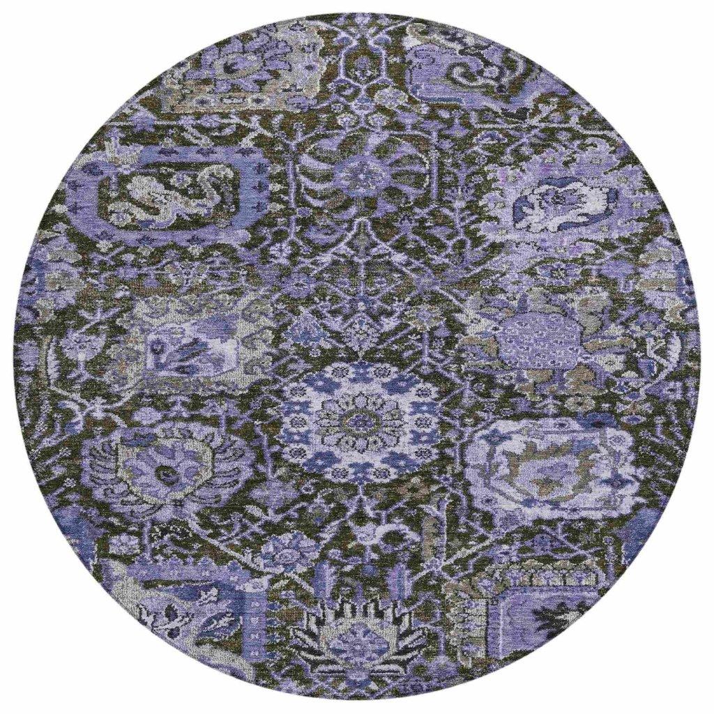 Selavie Purple Washable Indoor - Outdoor Rug - LOOMLAN - LOOMLAN Rugs - Outdoor Rugs