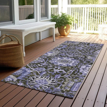 Selavie Purple Washable Indoor - Outdoor Rug - LOOMLAN - LOOMLAN Rugs - Outdoor Rugs