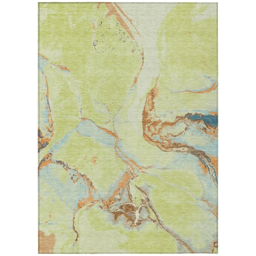 Selene Aloe Washable Indoor-Outdoor Rug-Outdoor Rugs-LOOMLAN Rugs-2'6" x 3'10"-LOOMLAN