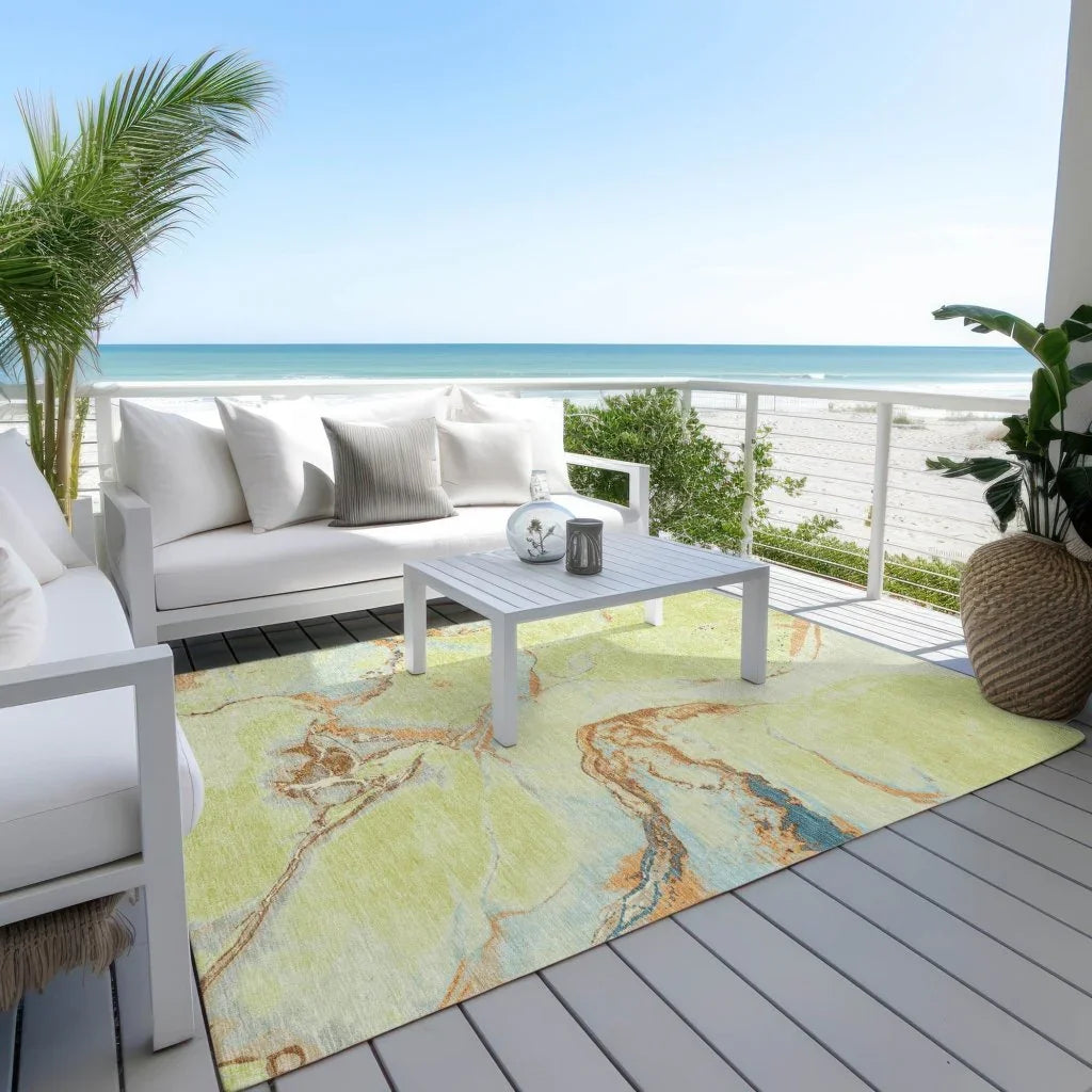 Selene Aloe Washable Indoor-Outdoor Rug-Outdoor Rugs-LOOMLAN Rugs-LOOMLAN