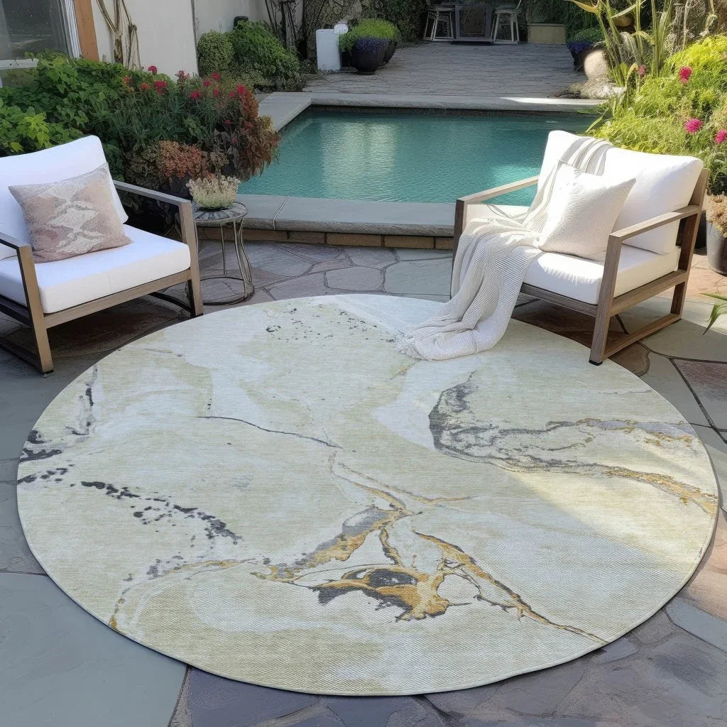Selene Ivory Washable Indoor-Outdoor Rug-Outdoor Rugs-LOOMLAN Rugs-LOOMLAN