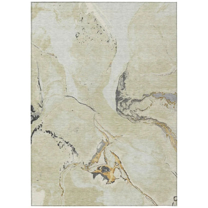 Selene Ivory Washable Indoor-Outdoor Rug-Outdoor Rugs-LOOMLAN Rugs-2'6" x 3'10"-LOOMLAN
