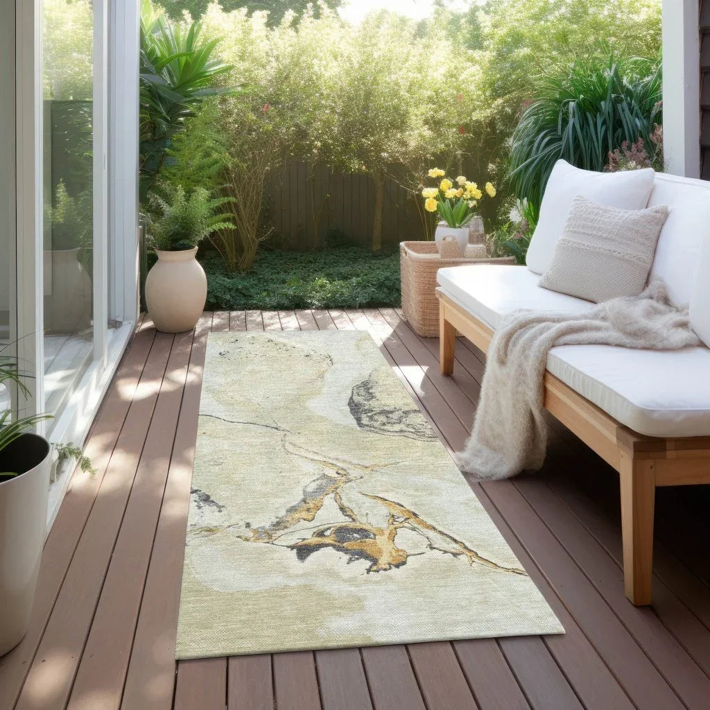 Selene Ivory Washable Indoor-Outdoor Rug-Outdoor Rugs-LOOMLAN Rugs-LOOMLAN