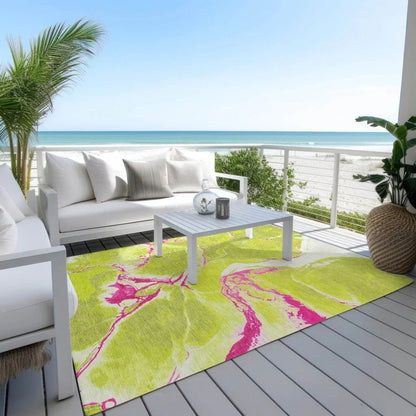 Selene Lime Washable Indoor-Outdoor Rug-Outdoor Rugs-LOOMLAN Rugs-LOOMLAN